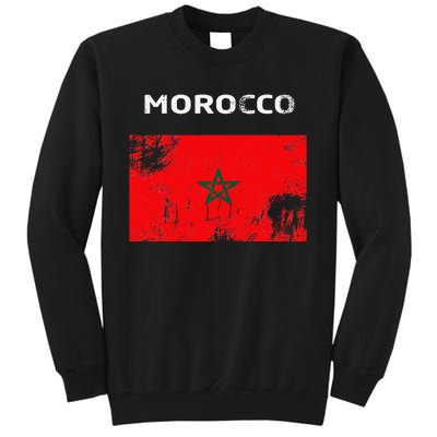 Morocco Flag Tall Sweatshirt