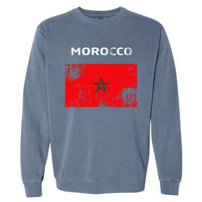 Morocco Flag Garment-Dyed Sweatshirt