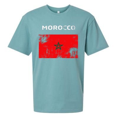 Morocco Flag Sueded Cloud Jersey T-Shirt