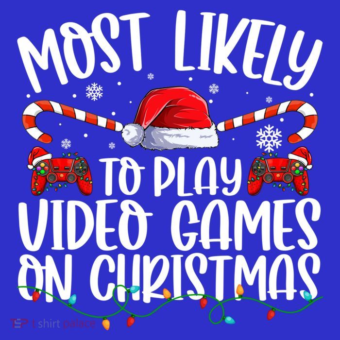Matching Family Most Likely To Play Videos Game On Christmas Gift Tall T-Shirt