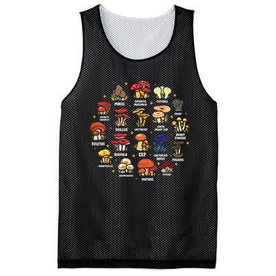 Mycology Fungi Mushroom Collector Hippie Fungus Plants Mesh Reversible Basketball Jersey Tank