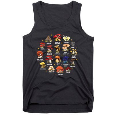 Mycology Fungi Mushroom Collector Hippie Fungus Plants Tank Top