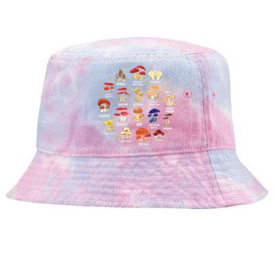 Mycology Fungi Mushroom Collector Hippie Fungus Plants Tie-Dyed Bucket Hat