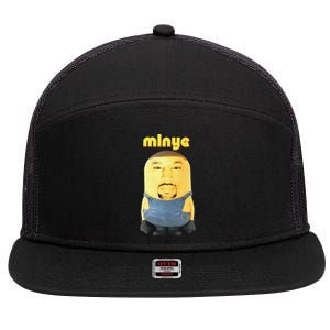 Minye Funny 7 Panel Mesh Trucker Snapback Hat