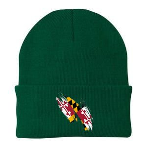 Maryland Flag Marylander Maryland Flag State Pride Knit Cap Winter Beanie