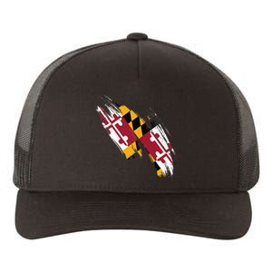 Maryland Flag Marylander Maryland Flag State Pride Yupoong Adult 5-Panel Trucker Hat