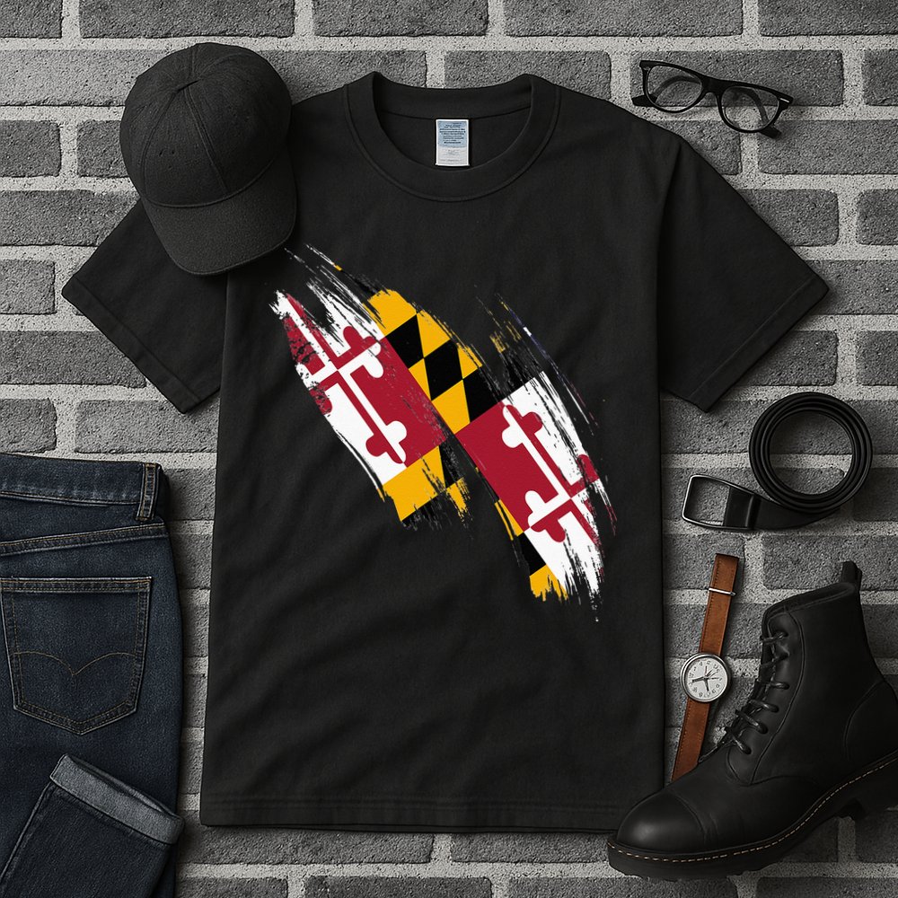 Maryland Flag Marylander Maryland Flag State Pride Tall T-Shirt