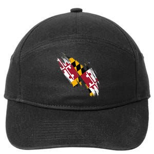 Maryland Flag Marylander Maryland Flag State Pride 7-Panel Snapback Hat