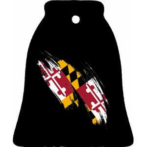 Maryland Flag Marylander Maryland Flag State Pride Ceramic Bell Ornament