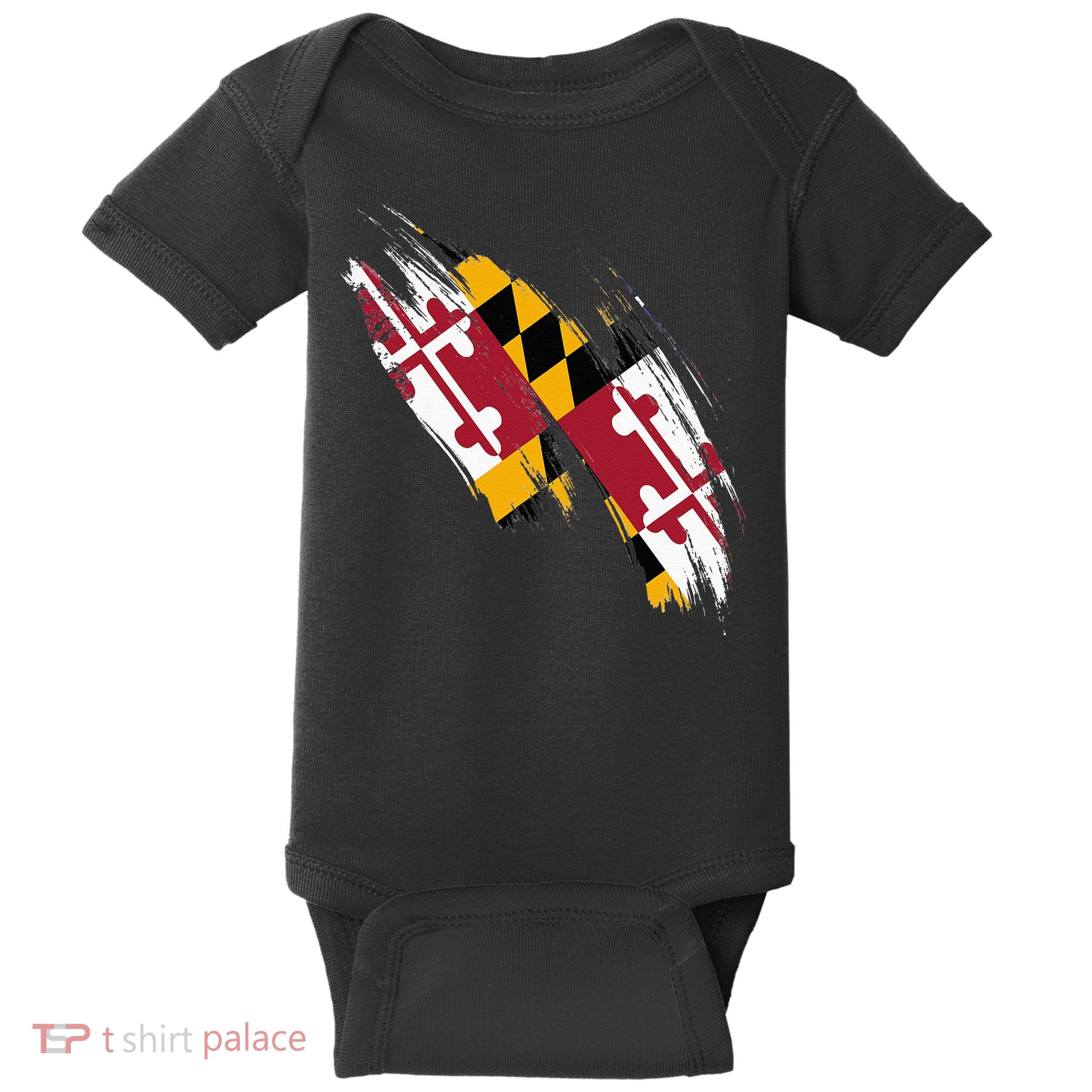 Maryland Flag Marylander Maryland Flag State Pride Baby Bodysuit