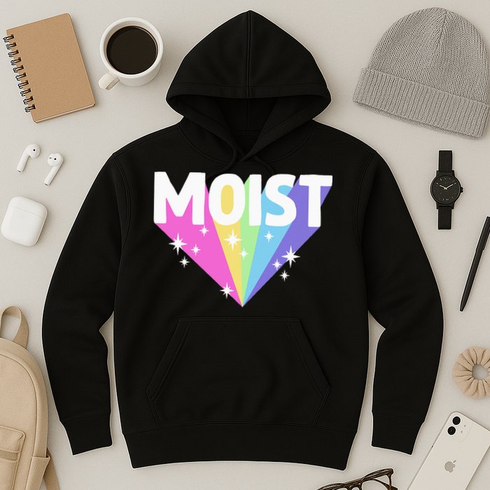 Moist Funny Meme Offensive Weird Cool Hilarious Humorous Hoodie