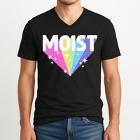 Moist Funny Meme Offensive Weird Cool Hilarious Humorous V-Neck T-Shirt