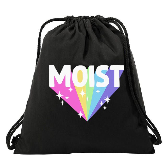 Moist Funny Meme Offensive Weird Cool Hilarious Humorous Drawstring Bag