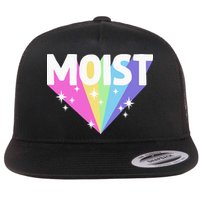 Moist Funny Meme Offensive Weird Cool Hilarious Humorous Flat Bill Trucker Hat