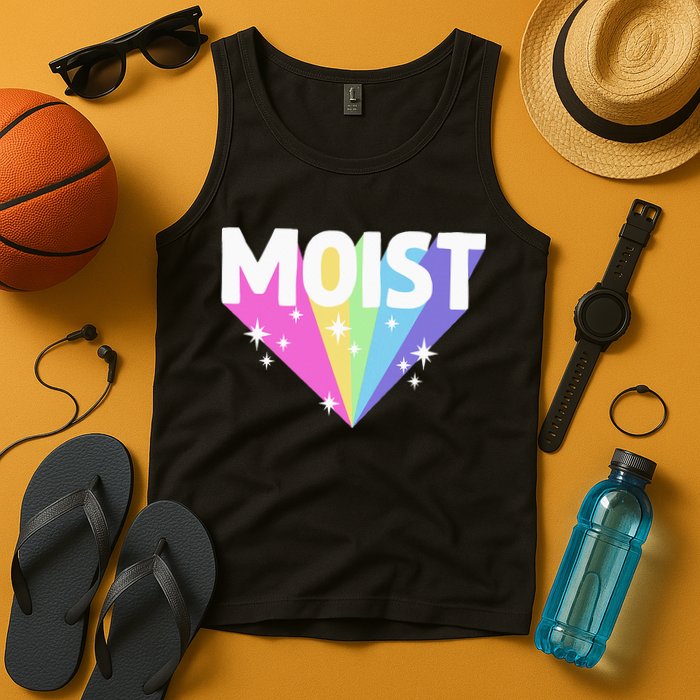 Moist Funny Meme Offensive Weird Cool Hilarious Humorous Tank Top