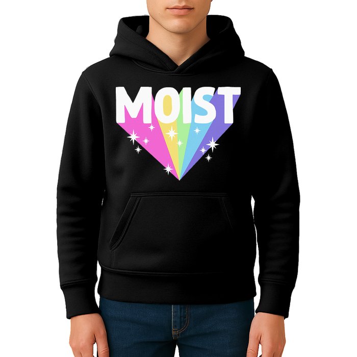 Moist Funny Meme Offensive Weird Cool Hilarious Humorous Kids Hoodie