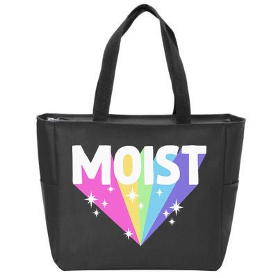 Moist Funny Meme Offensive Weird Cool Hilarious Humorous Zip Tote Bag