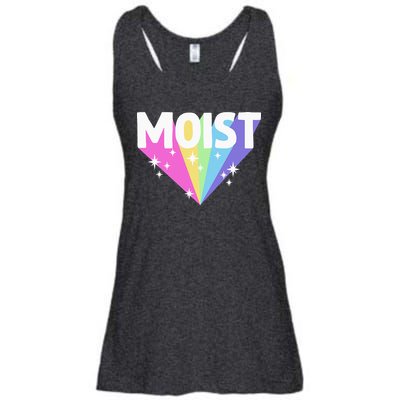 Moist Funny Meme Offensive Weird Cool Hilarious Humorous Ladies Essential Flowy Tank