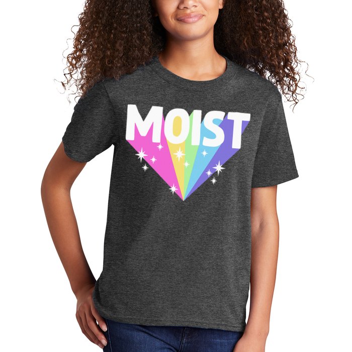 Moist Funny Meme Offensive Weird Cool Hilarious Humorous Kids T-Shirt