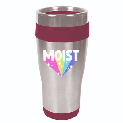 Moist Funny Meme Offensive Weird Cool Hilarious Humorous 16oz Travel Tumbler