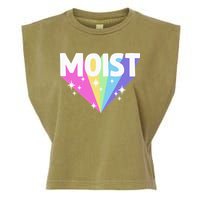 Moist Funny Meme Offensive Weird Cool Hilarious Humorous Garment-Dyed Women's Muscle Tee
