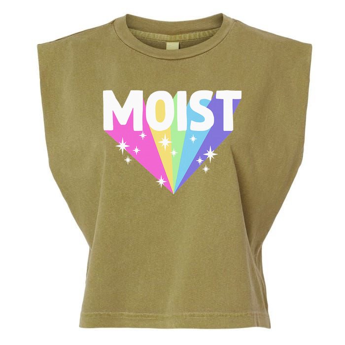 Moist Funny Meme Offensive Weird Cool Hilarious Humorous Garment-Dyed Women's Muscle Tee