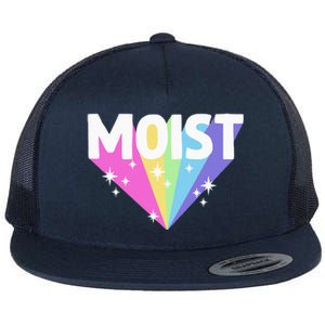 Moist Funny Meme Offensive Weird Cool Hilarious Humorous Flat Bill Trucker Hat