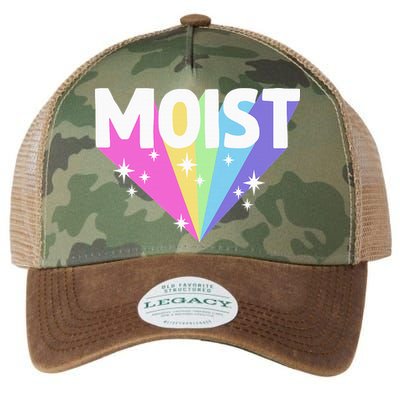 Moist Funny Meme Offensive Weird Cool Legacy Tie Dye Trucker Hat