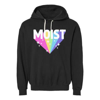 Moist Funny Meme Offensive Weird Cool Garment-Dyed Fleece Hoodie