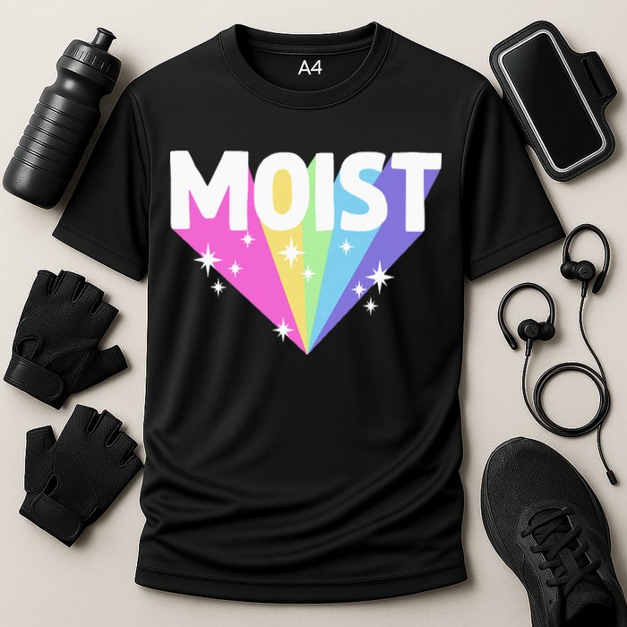 Moist Funny Meme Offensive Weird Cool Performance Shirt