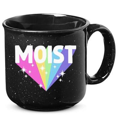 Moist Funny Meme Offensive Weird Cool 15oz Campfire Ceramic Mug