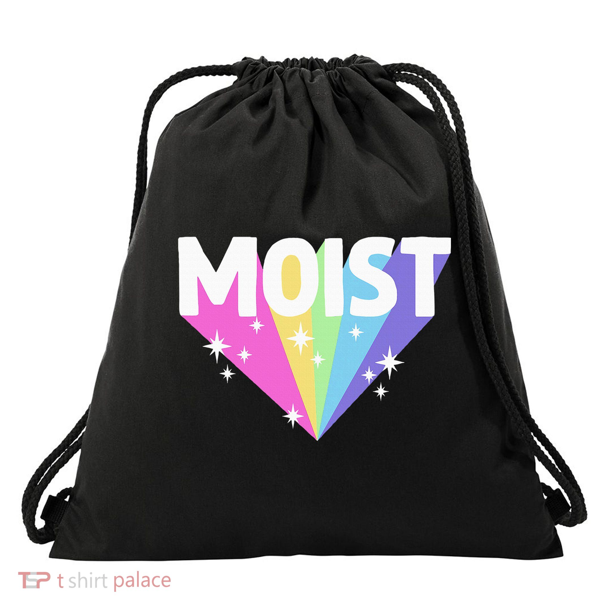 Moist Funny Meme Offensive Weird Cool Drawstring Bag