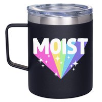Moist Funny Meme Offensive Weird Cool 12oz Stainless Steel Coffee Mug