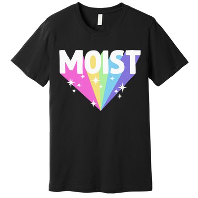 Moist Funny Meme Offensive Weird Cool Premium T-Shirt