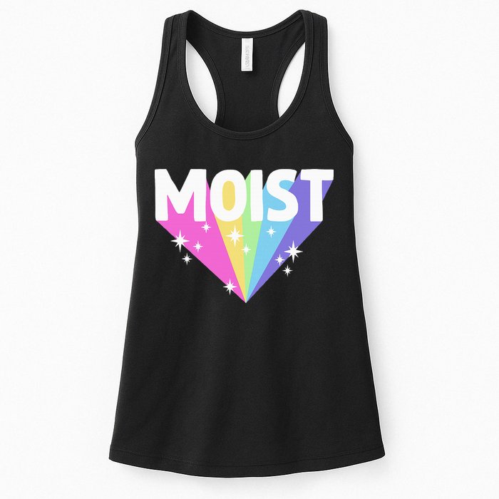 Moist Funny Meme Offensive Weird Cool Womens Tank Top