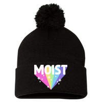 Moist Funny Meme Offensive Weird Cool Pom Pom 12in Knit Beanie