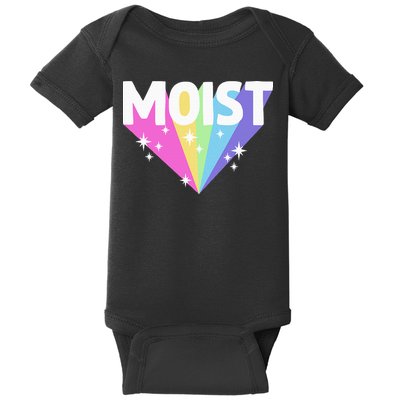 Moist Funny Meme Offensive Weird Cool Baby Bodysuit