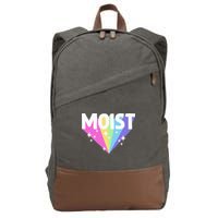 Moist Funny Meme Offensive Weird Cool Cotton Canvas Backpack