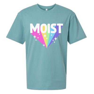 Moist Funny Meme Offensive Weird Cool Sueded Cloud Jersey T-Shirt
