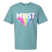 Moist Funny Meme Offensive Weird Cool Sueded Cloud Jersey T-Shirt