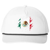 Mexican Flag Mexico Snapback Five-Panel Rope Hat