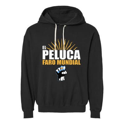 Milei Faro Mundial Presidente Argentina Libertad Argentinian Garment-Dyed Fleece Hoodie