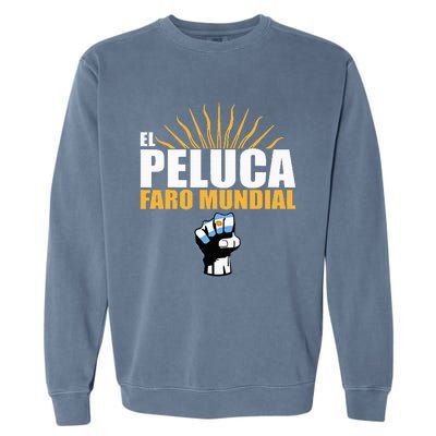 Milei Faro Mundial Presidente Argentina Libertad Argentinian Garment-Dyed Sweatshirt