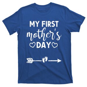 My First Mothers Day Pregnancy Mom To Be Announcet Funny Cool Gift T-Shirt