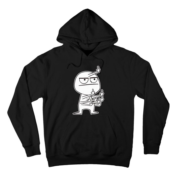 Middle Finger Maniac funny Hoodie