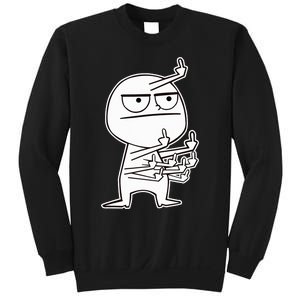 Middle Finger Maniac funny Sweatshirt