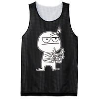 Middle Finger Maniac funny Mesh Reversible Basketball Jersey Tank