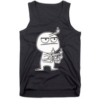 Middle Finger Maniac funny Tank Top