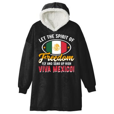 Mexico Flag Mexican Independence Day Meaningful Gift Hooded Wearable Blanket