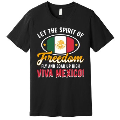 Mexico Flag Mexican Independence Day Meaningful Gift Premium T-Shirt